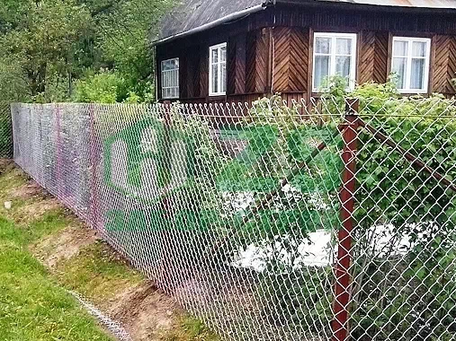 Забор из сетки рабицы Забор из сетки рабицы