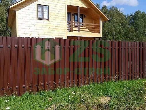 Забор из евроштакетника шахматка Забор из евроштакетника шахматка